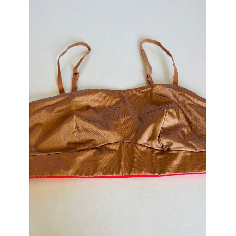 Yitty Bra Sz XS Bronce Golden Headliner Shaping Midi Bralette Pullover Straps